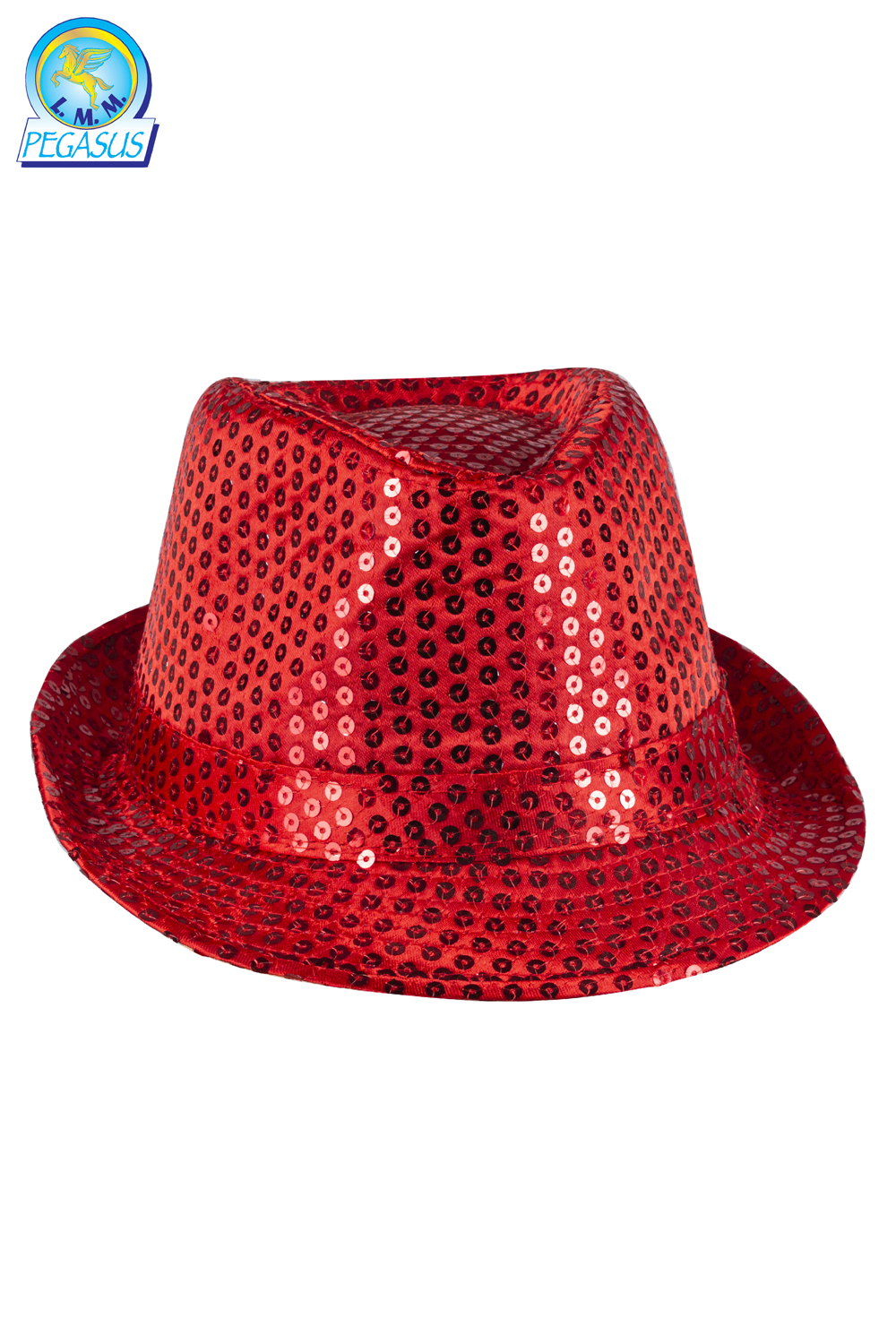 CAPPELLO PAILLETTES ROSSO